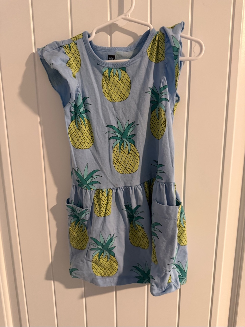 Tea Collection Girls’ Pineapple Print Dress – Size 4